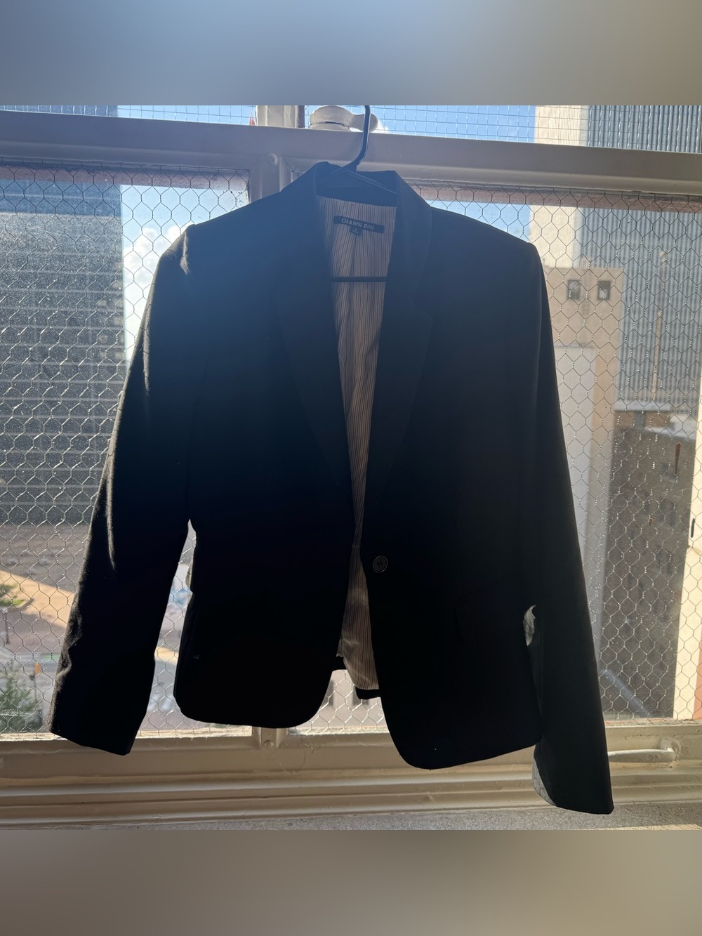 Gianni Bini Black Women's Blazer - Single-Button Tailored Jacket